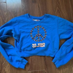 Be Kind Unwind Urban Outfitters crop crew neck sweatshirt